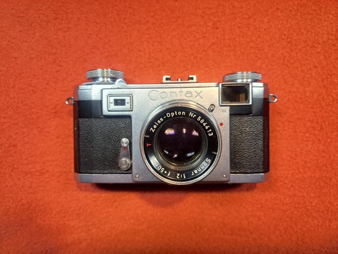 Contax IIa + Sonnar 50mm F2 T 簡易点検・整備済 Contax IIa 本体 Sonnar 50mm F2 セット 整備済完動品】Contax Ⅱa BD