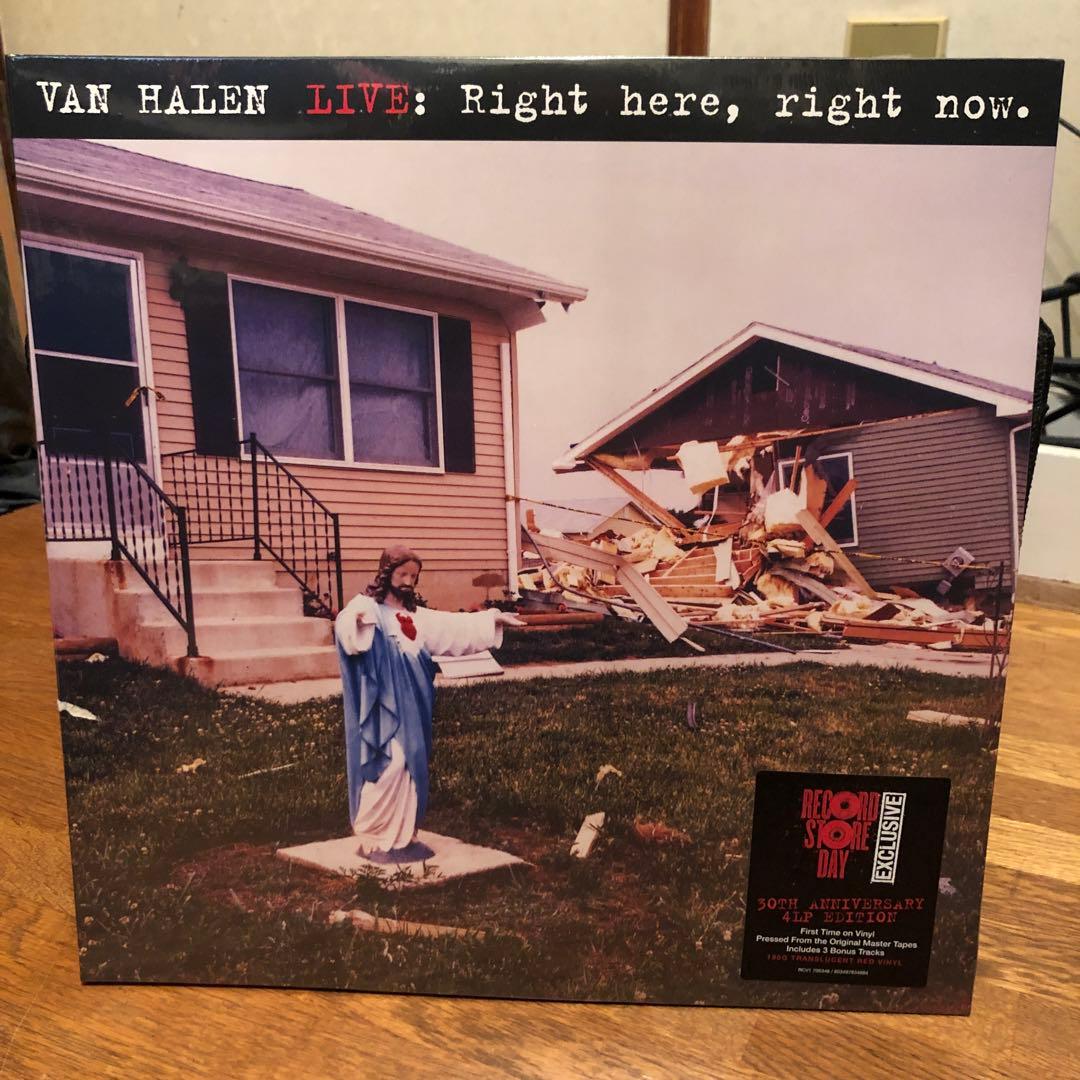 VAN HALEN LIVE Right here レコードRED VINYL VAN HALEN LIVE: RIGHT HERE, RIGHT NOW to Make Vinyl Debut on