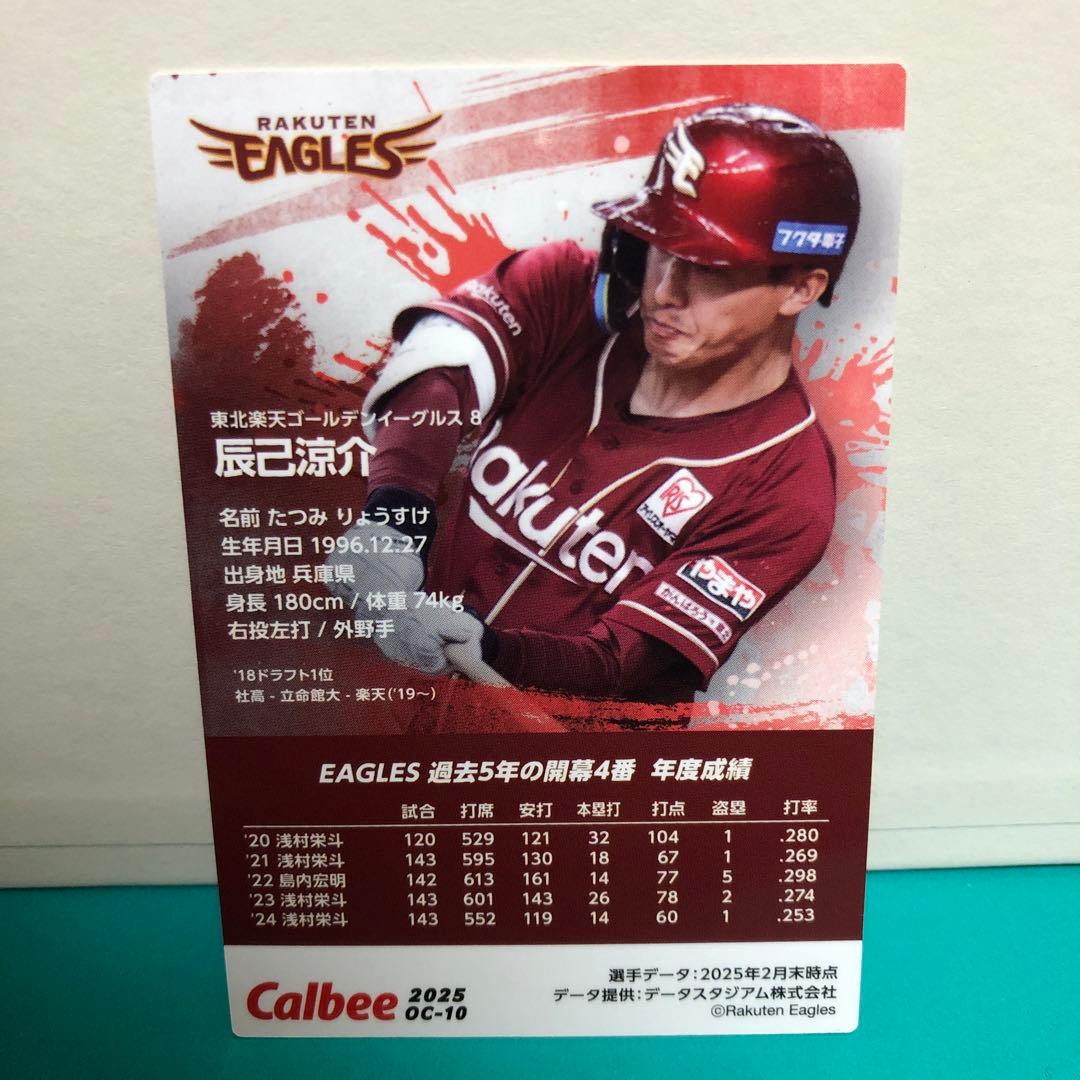 辰巳涼介 楽天イーグルス プロ野球チップス 2025 第2弾 開幕四番