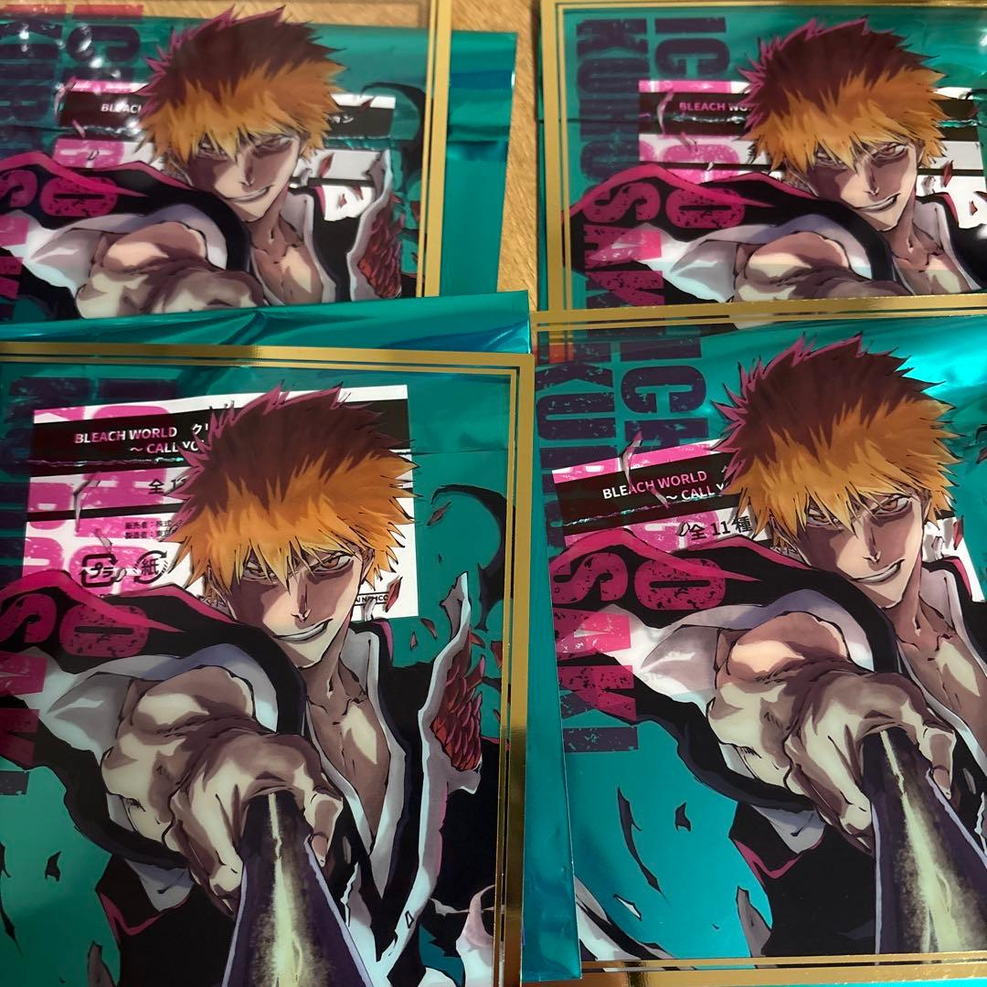 BLEACH WORLD クリアミニ色紙コレクション 黒崎一護 4枚セット - メルカリ