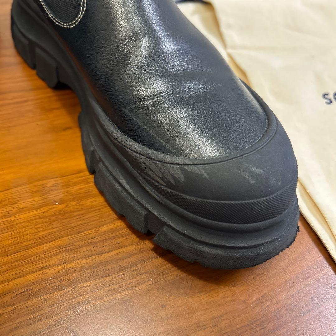 SOFIE D'HOORE ブラック サイドゴアブーツ - メルカリ