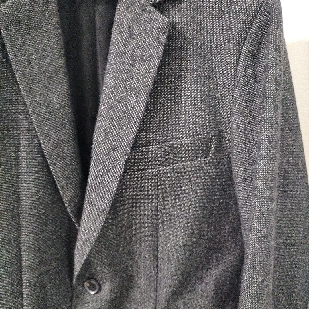 ジュンハシモト ナノライブラリー グレー ウール混紡 シングルブレスト