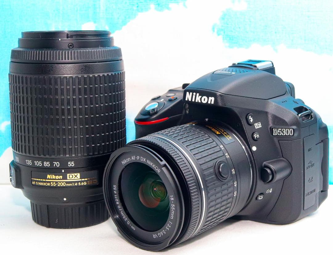Nikon D5300⭐️ダブルレンズ⭐️Wi-Fi搭載⭐️自撮りがラクラク