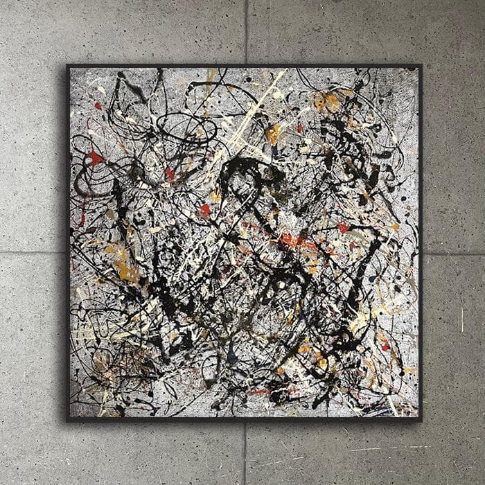 額装済/Number 18 1950（ジャクソン ポロック）アートポスター - メルカリ