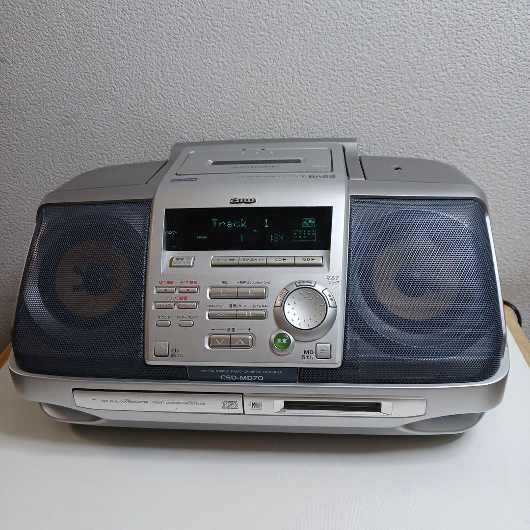 AIWA CD/MDカセットデッキ（CSD-MD70） - メルカリ