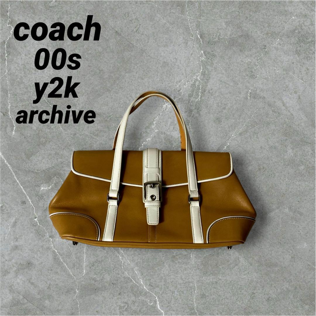 バッグ 00s Coach y2k archive soho rare color 2000s coach soho shoulder bag 💌🧸S♡LD🧸💌 perfect condition