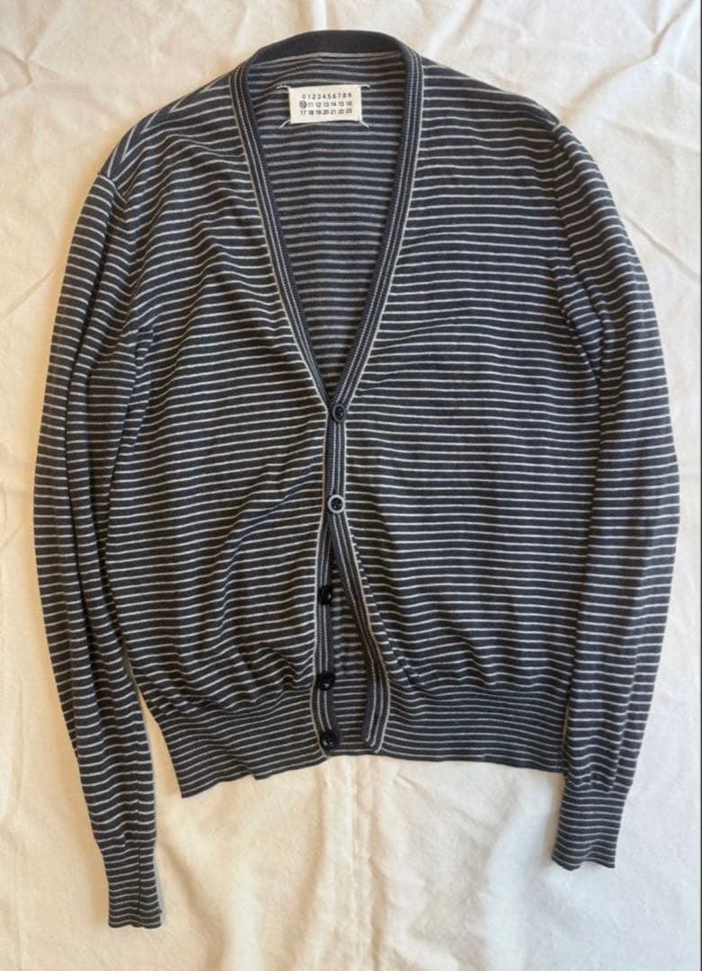 マルタンマルジェラ10 07ss ボーダーカーディガン メゾンマルジェラ