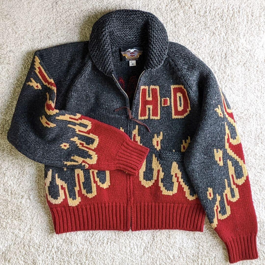新品❣️ハーレーダビッドソン カウチンニット90s デッドストック