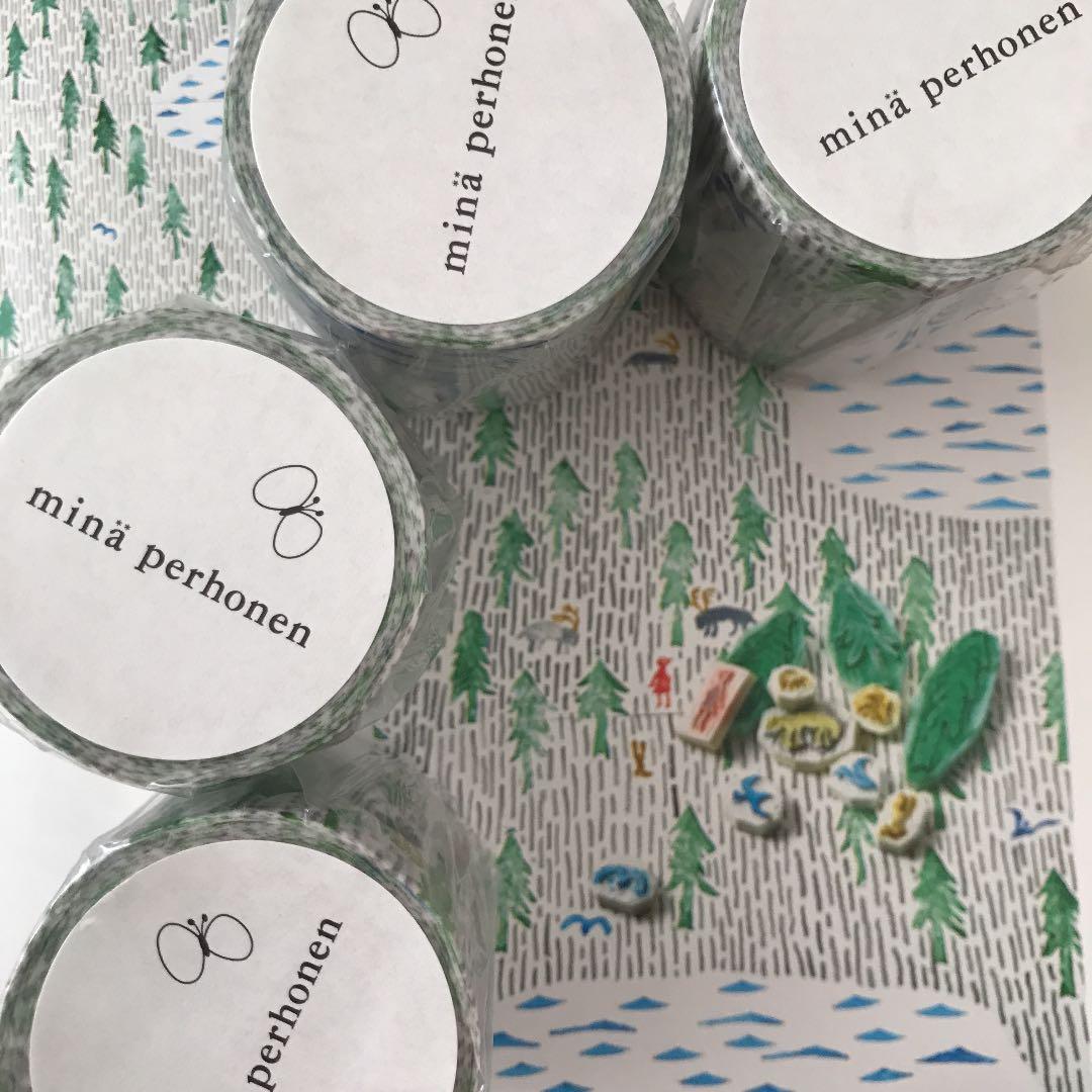 ミナペルホネン マスキングテープ 12個 ハナコ×4 シエスタ×4 ワンデイ×4 mt