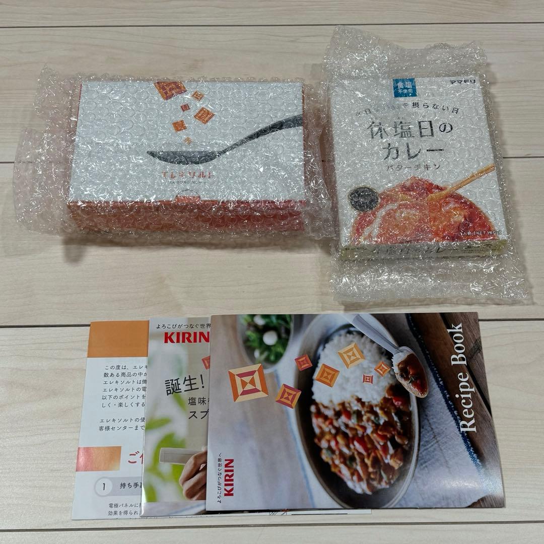 キリン エレキソルト スプーン 1個 新品未開封 おいしいの、新しいかなえ方 キリン エレキソルト スプーン 減塩食品