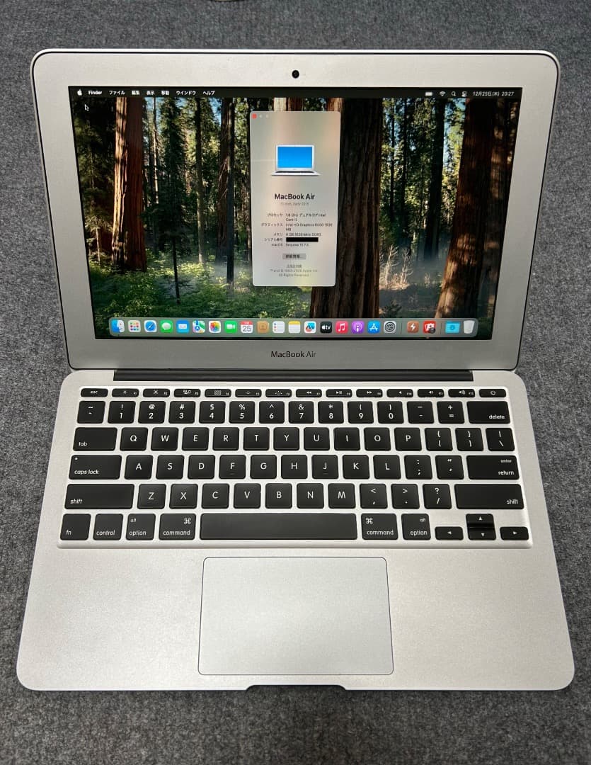 y.MacBook Air 2015 1.6Ghz 128Gb USキー