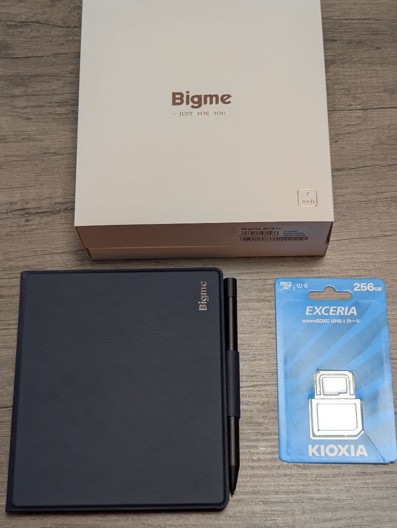 Bigme B751C Color ほぼ新品未使用 マイクロSDカード付き Bigme 7 '' B751C 最安 kaleido 3 カラー Eink メモ帳、無料ケースと