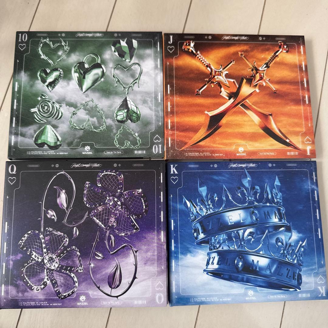 MAZZEL  Straight Flush 4形態セット 特典付き MAZZEL 1st EP『Royal Straight Flush』4月16日発売《先着特典：IC