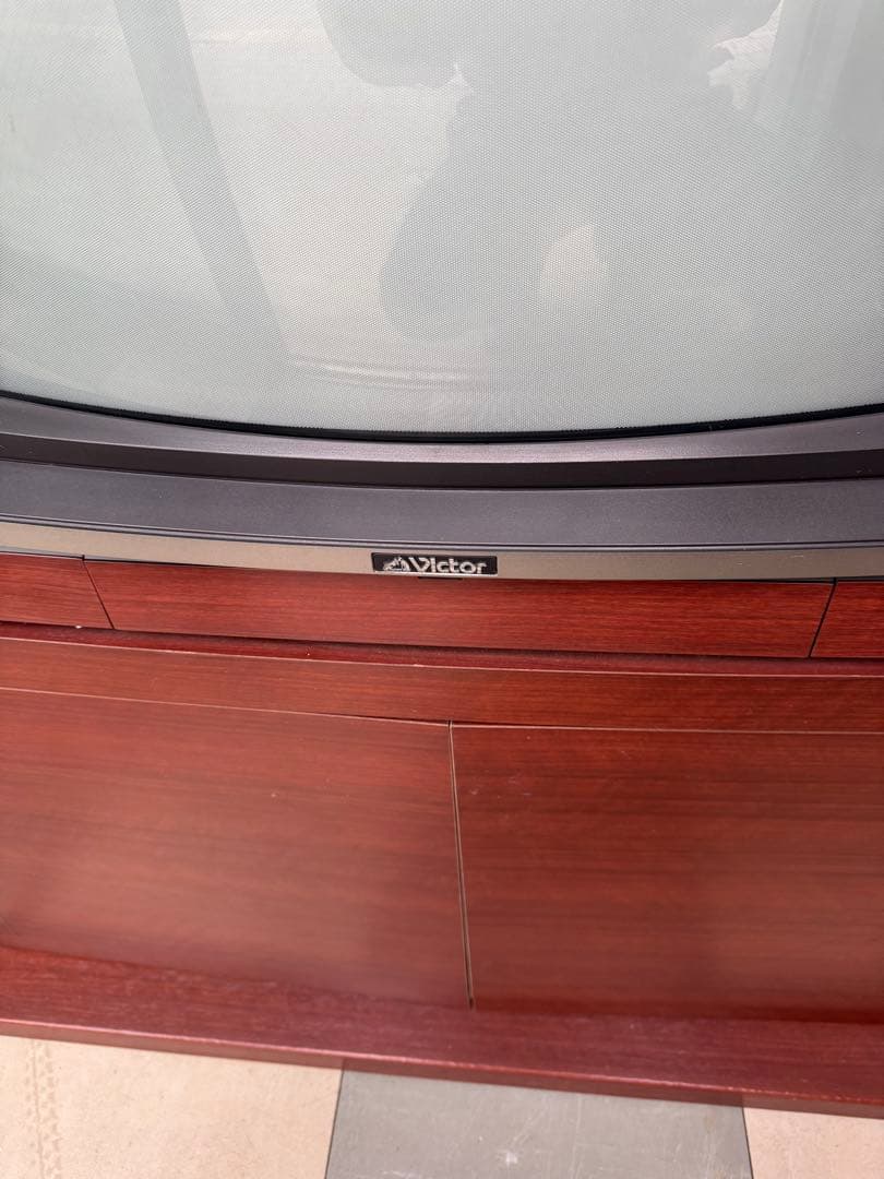 Victor ブラウン管テレビ 木製キャビネット - メルカリ