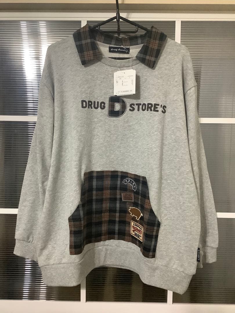 ドラッグストアーズ　トレーナー スウェット トレーナー】 サイドライン トレーナー(L 03 杢グレー