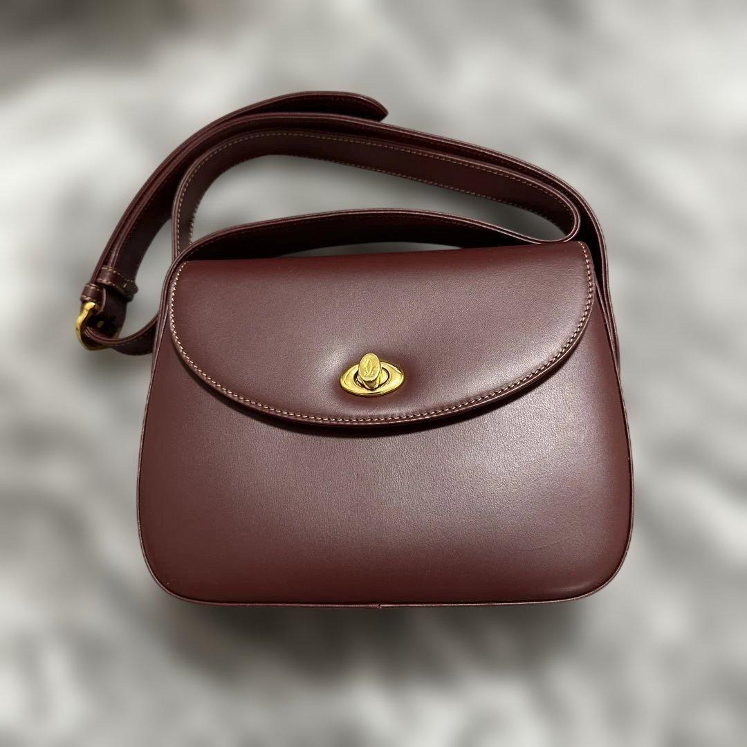 k*s様 美品　カルティエ　ショルダーバッグ 楽天市場】［泉店］カルティエ マストライン ターンロックショルダー