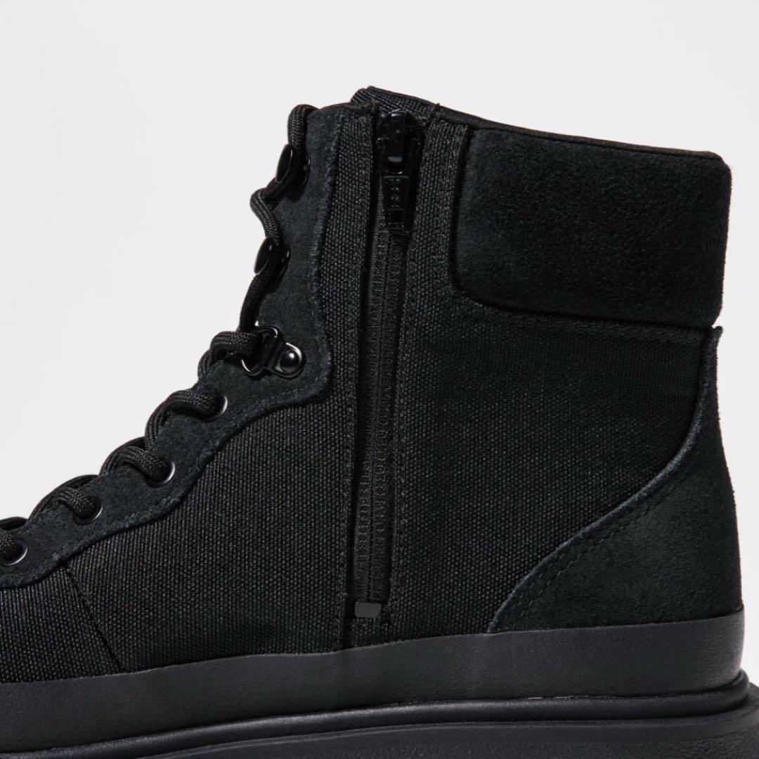 ユニクロ シー レースアップ ブーツ 26.5cm ブラック UNIQLO C