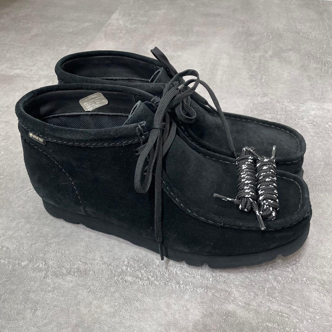 Clarks GORE-TEX ワラビー 27cm ブラックスエード WallabeeGTX / メンズ ワラビーゴアテックス （ブラックスエード