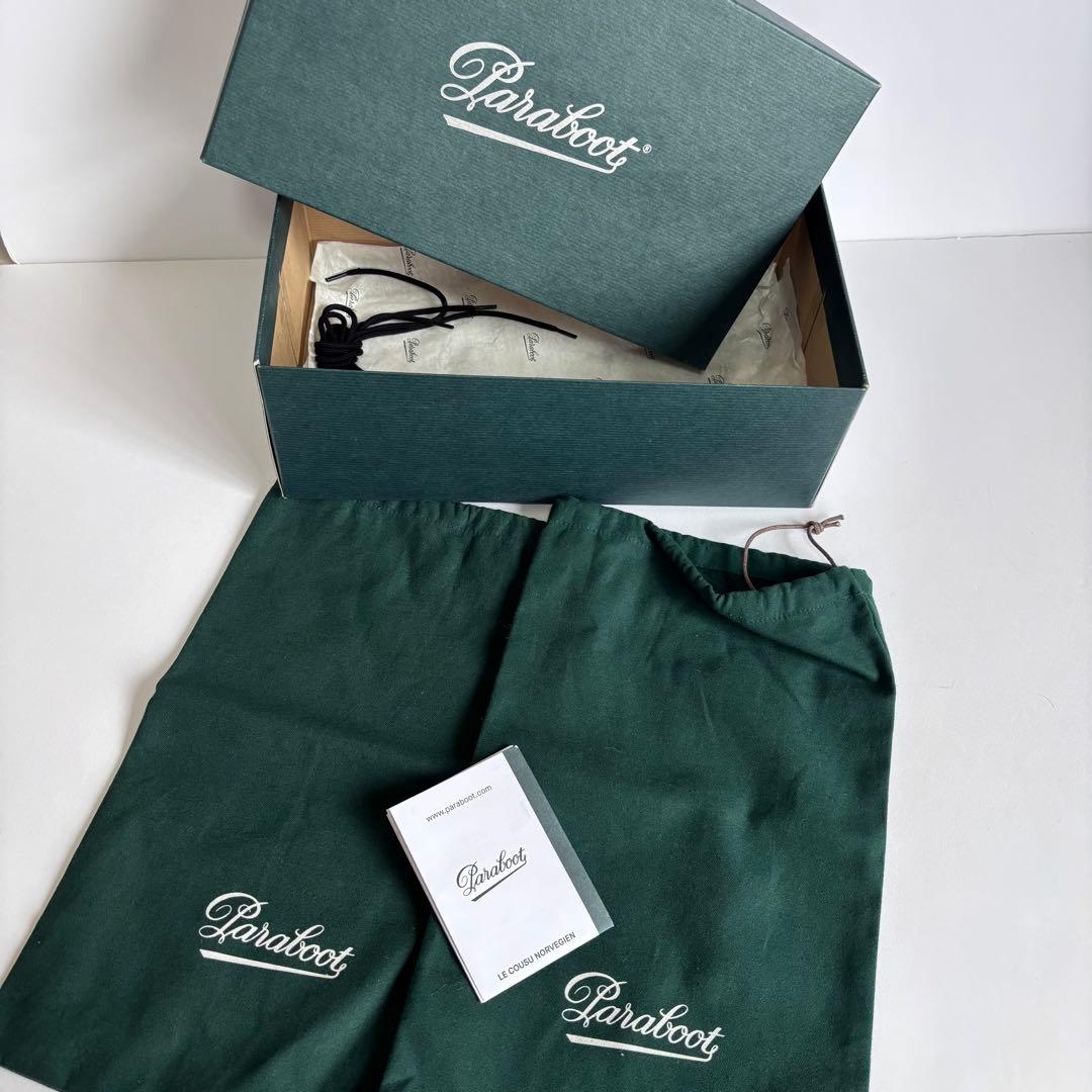 新品同様】パラブーツ シメイ EBONY レザーシューズ 8 フランス製 箱付