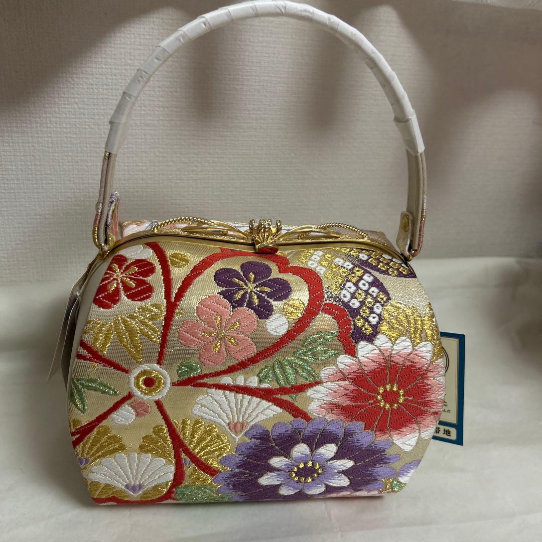 きょうこ様専用No.38 和装 草履、バッグセット 正絹 帯地 新品未使用