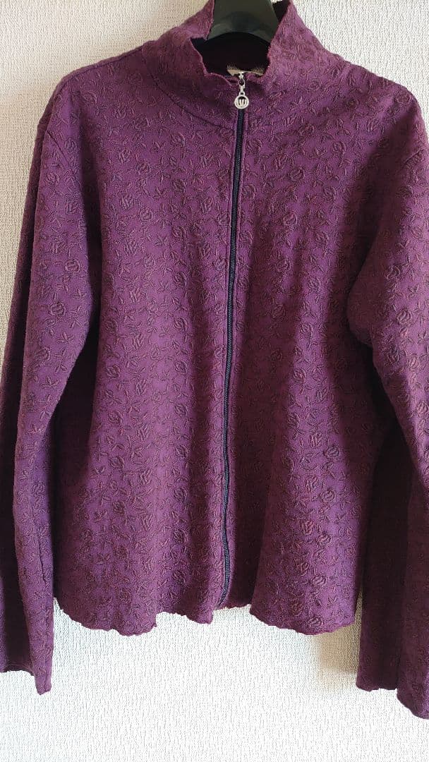 PJC 大西和子さん パープルジップアップ Lサイズ 断捨離中です。 大西和子の商品一覧 | ライトアップオンラインストア