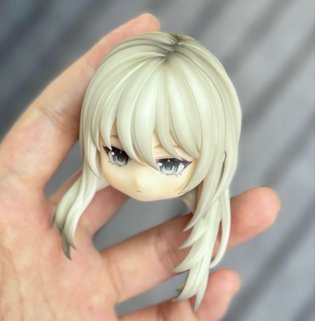 現物 ねんどろいど ヘアパーツ ロング 白髪 - メルカリ