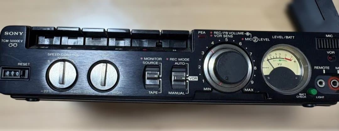 ジャンク品】SONY TCM-5000EV カセットプレーヤー - メルカリ