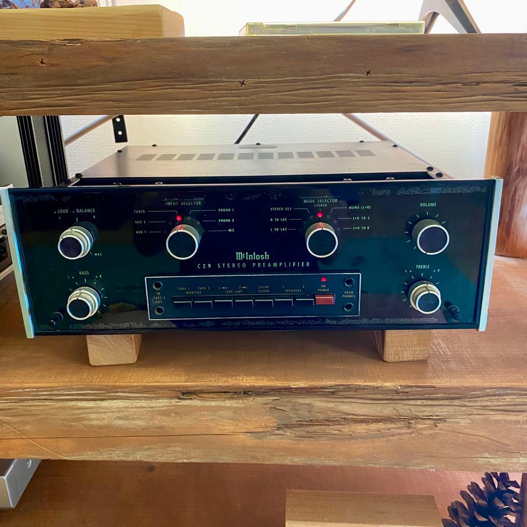 McIntosh マッキントッシュ C29 プリアンプ 現状渡し McIntosh C29 プリアンプ ウッドケース付 マッキントッシュを広島県
