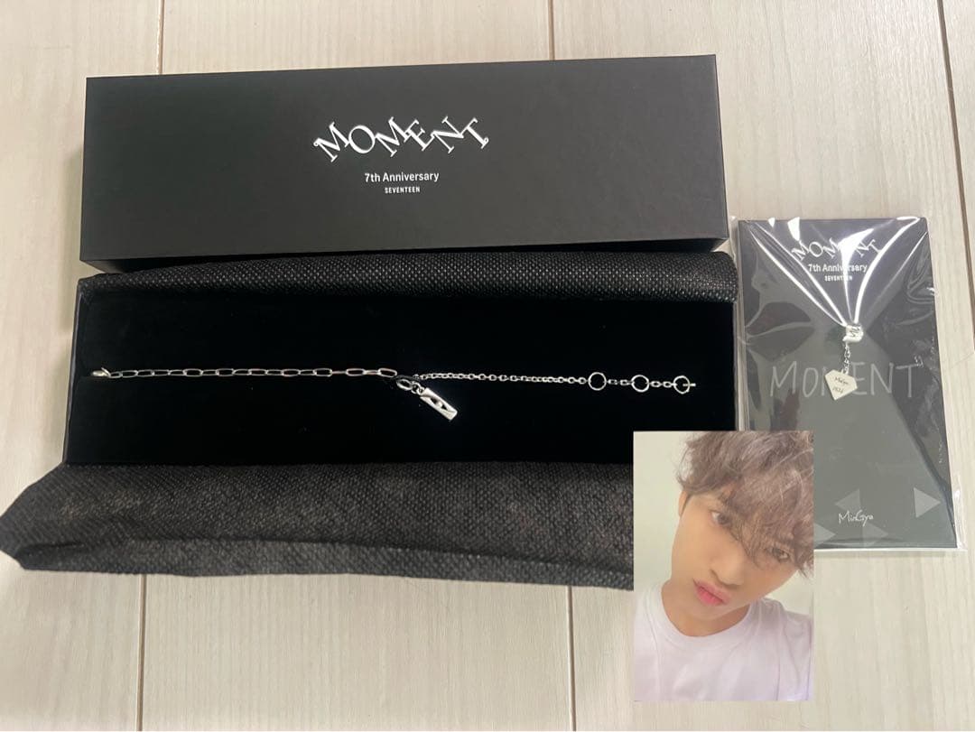 SEVENTEEN セブチ 7周年記念ブレスレット ミンギュ チャーム トレカ