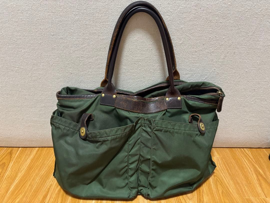 Felisi フェリージ 9236 ナイロン レザー トートバッグ カーキ - メルカリ