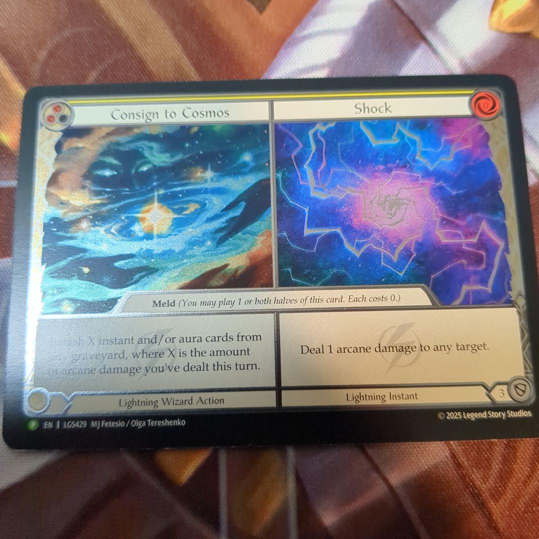 その他 FAB Consign to Cosmos/Shock Cold Foil Consign to Cosmos // Shock - High Seas - Flesh and Blood TCG