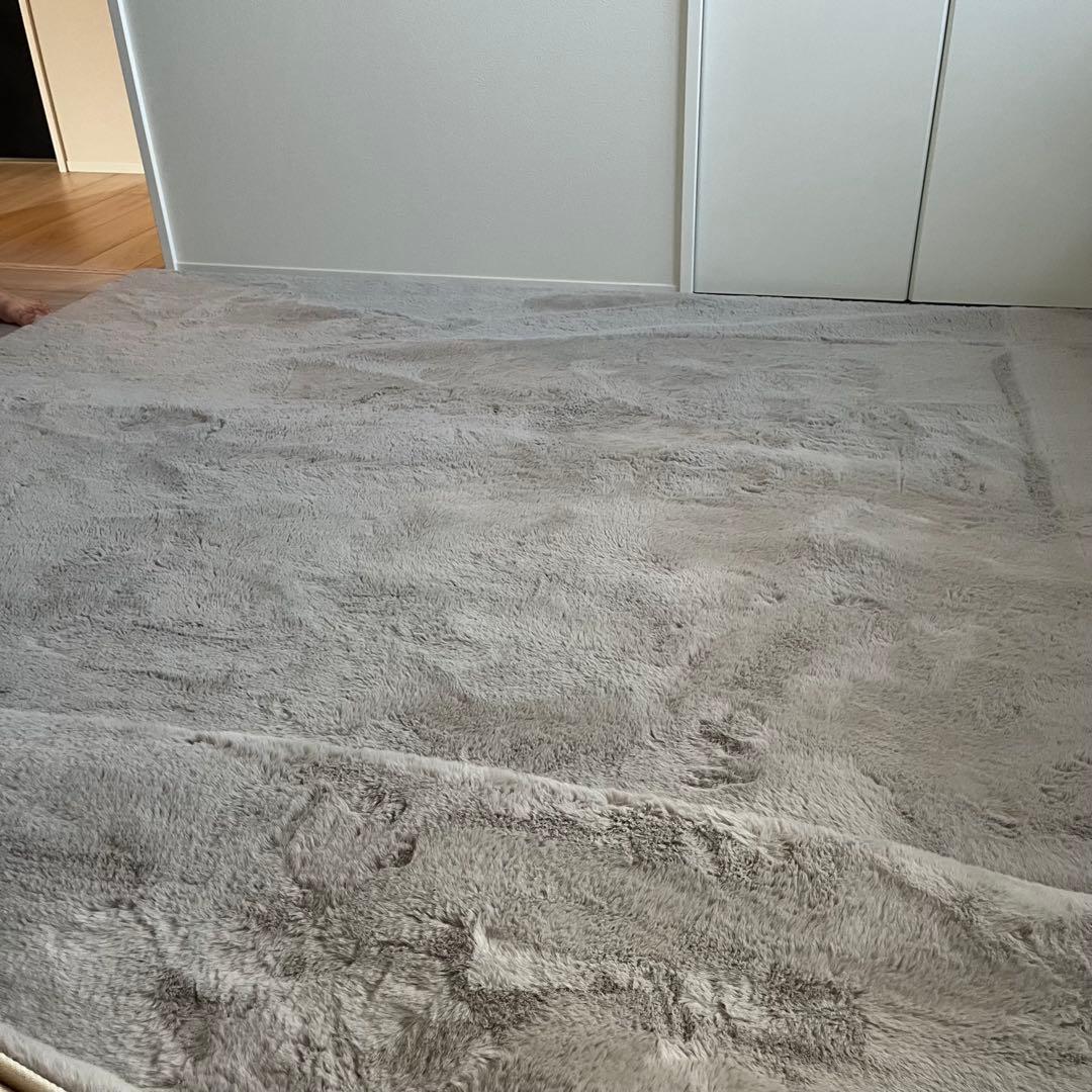 ニトリ ウサギラグ グレー 約200cm x 290cm アクセントラグ(ウサギラグ3 160X230 RO US04) | ニトリネット【公式