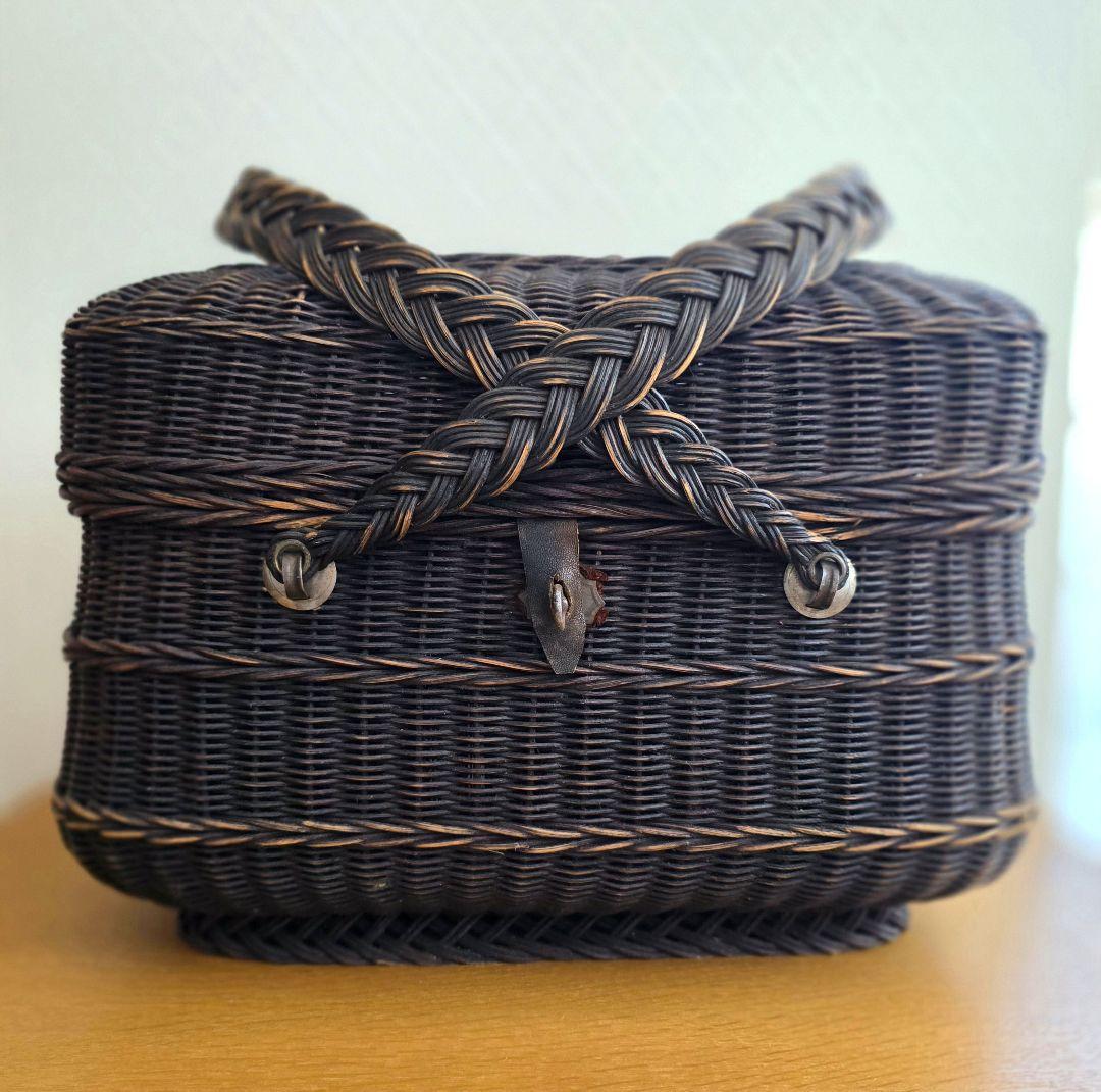 美品　フランス　アンティーク バスケット　籠　 パニエ　カゴ 仏アンティーク かご バスケット パニエ | mamantique