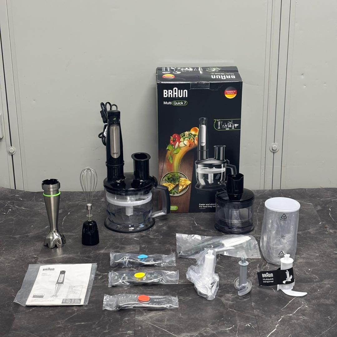 ＊送料込！美品！ブラウン マルチクイック7 HB701AJ 包丁に不慣れな男性もハンドブレンダー「マルチクイック7」で料理上手
