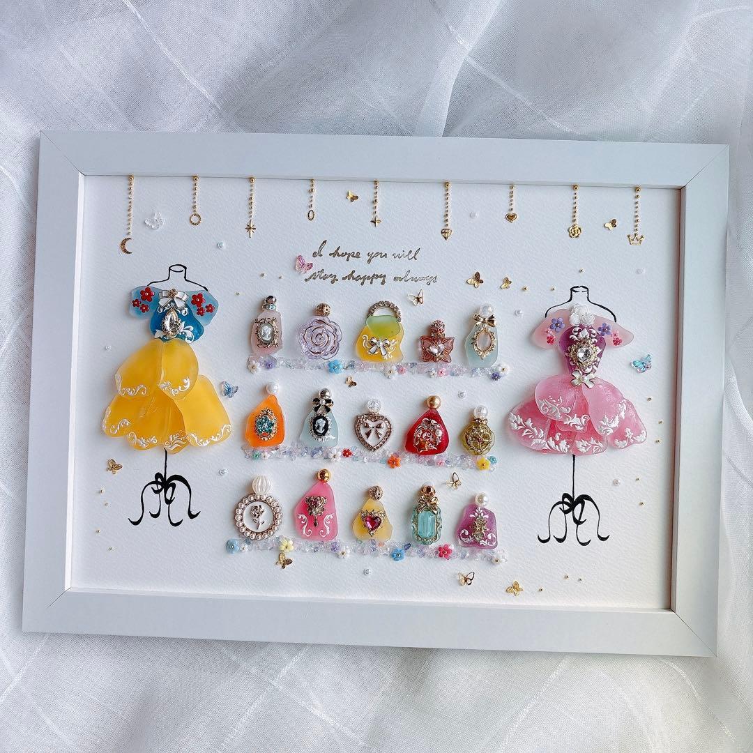 シーグラスアート オシャレ プリンセス 香水 化粧品 フレンチガーリー