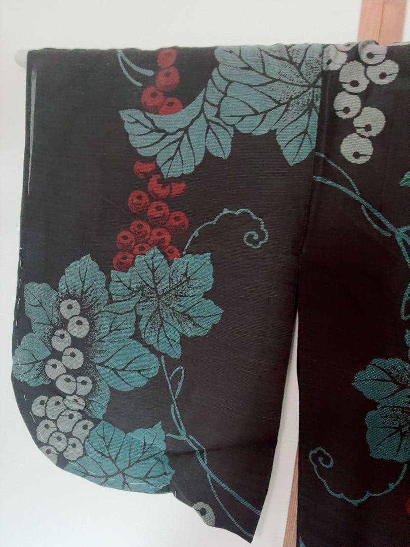 ❤️お姫様正絹小紋 鬼シボ縮緬 新品保管品 新品畳紙付き 着物のみ