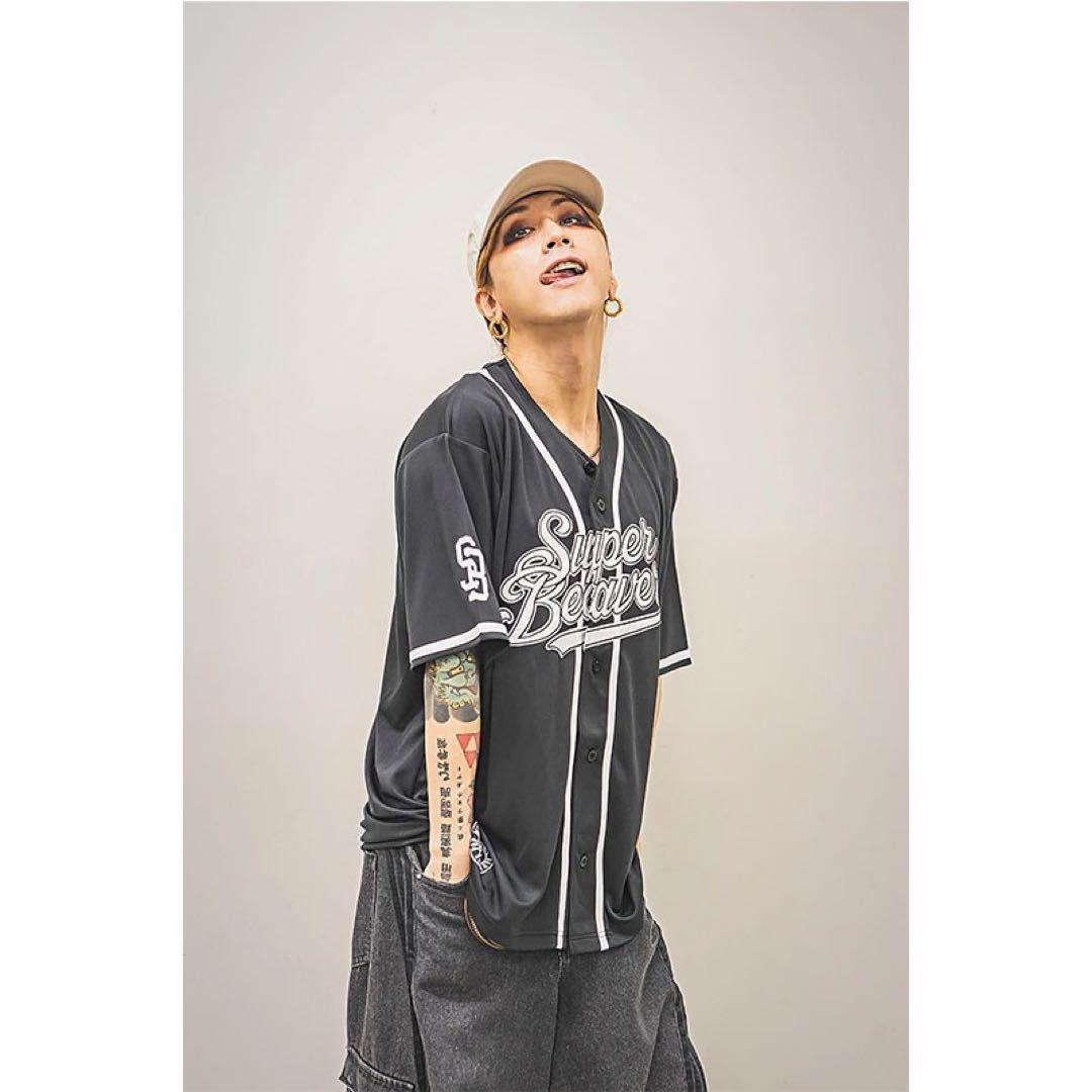 SUPER BEAVER 20th ユニホーム ブラック L ベースボールシャツ - メルカリ