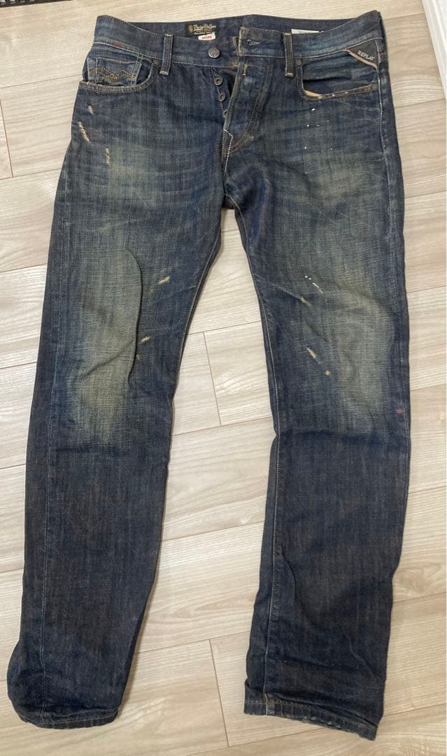 ジーンズ Jean zx washed faded punk grunge flared hiphop jeans | Grailed