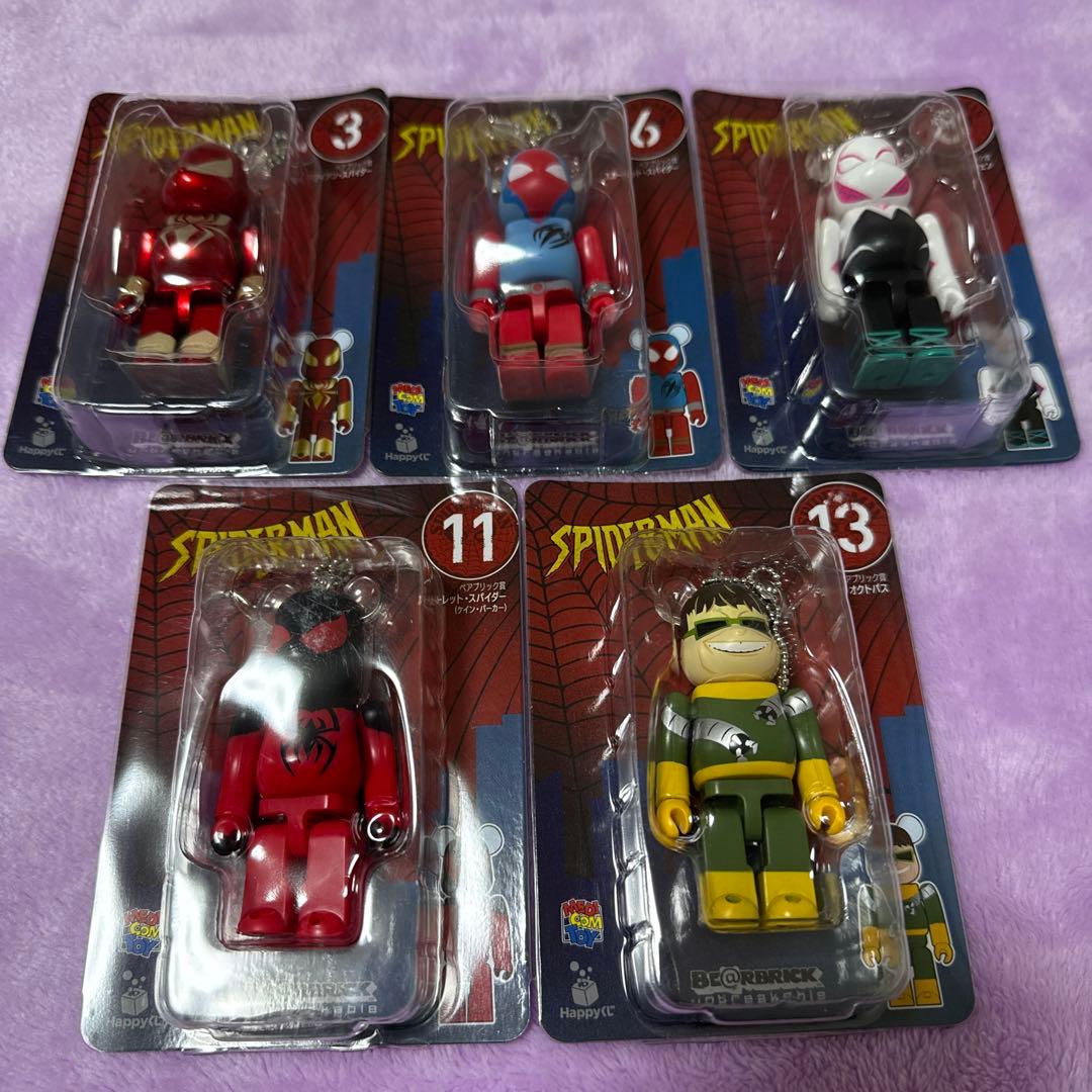 新品未開封 Happyくじ BE＠RBRICK スパイダーマン5個セット - メルカリ