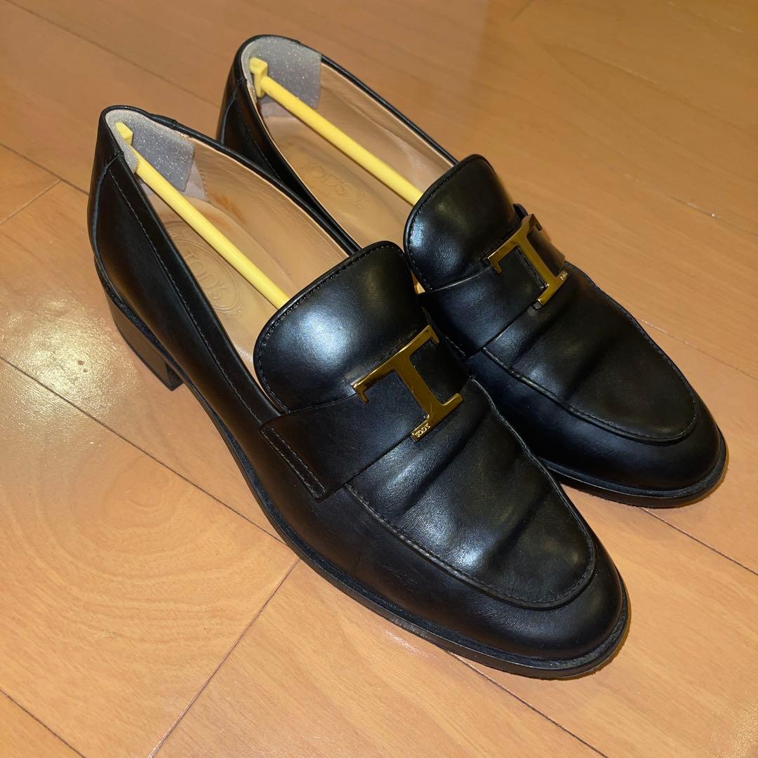 TOD'S(トッズ)Tタイムレス レザー ローファー 23.5cm