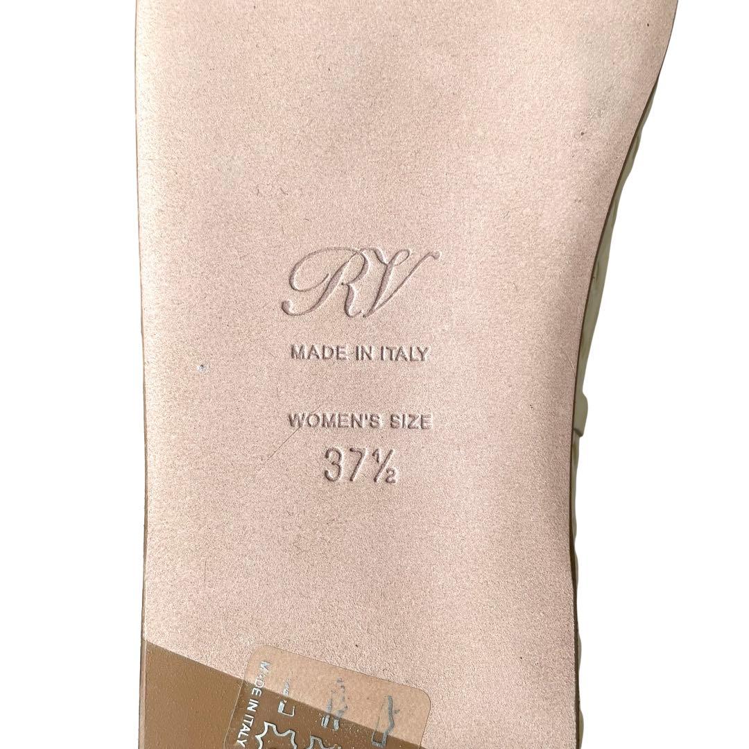 《未使用品》 ロジェヴィヴィエ ミュール ビジュ バックル ホワイト 37