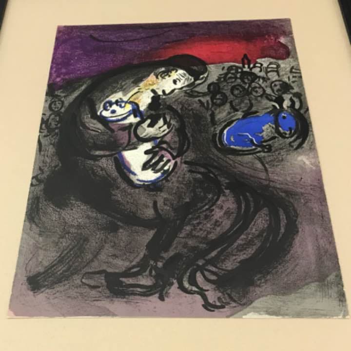 シャガール リトグラフィ 「エレミア 哀歌」1956年 額付 - メルカリ