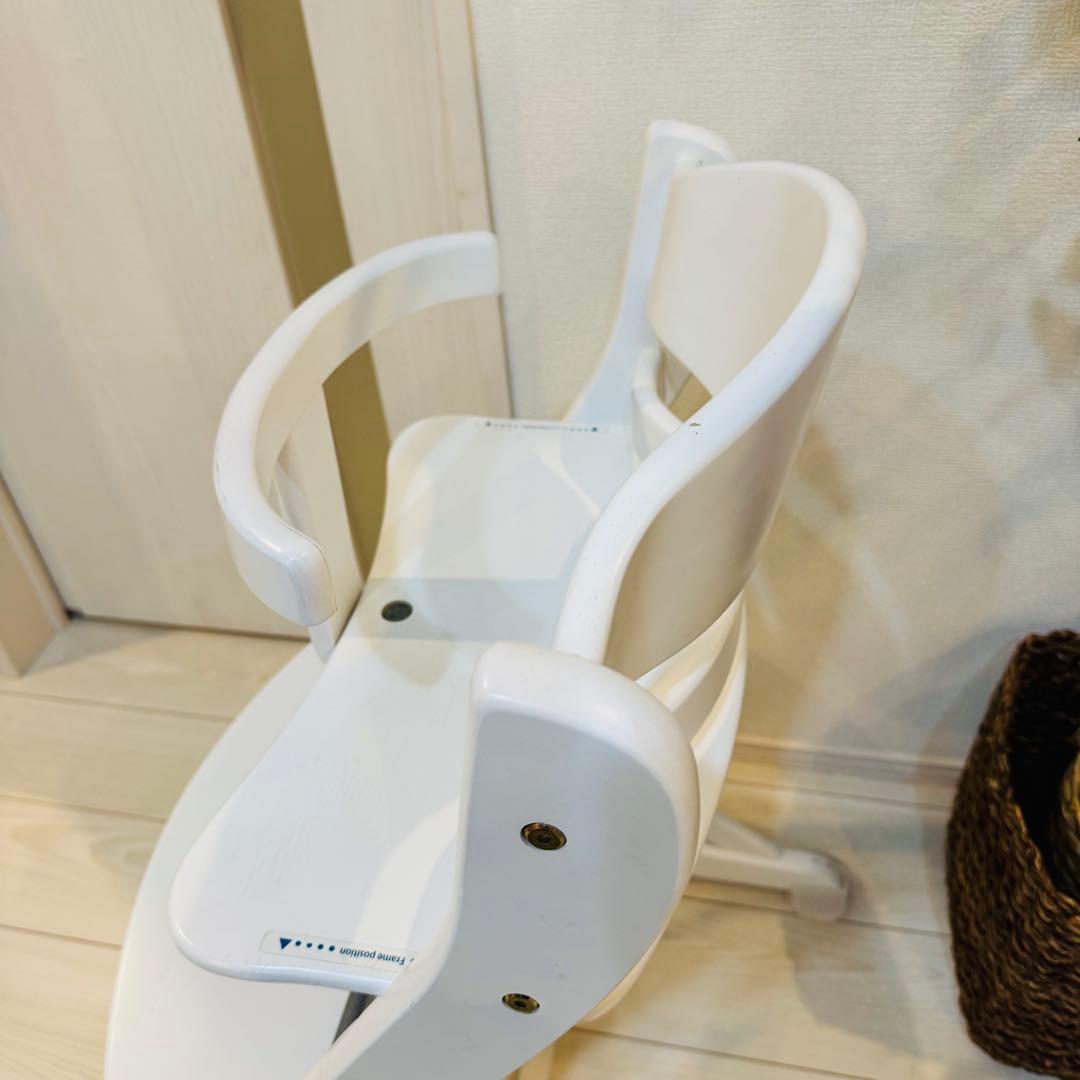 《大人気カラー》 大和屋 すくすくチェアプラス ホワイト ハイチェア