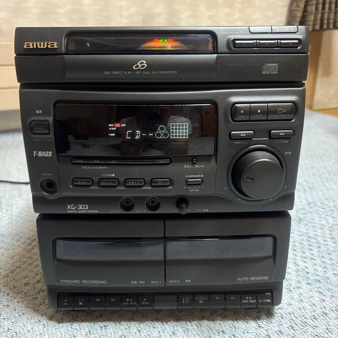 AIWA アイワ コンポ XG-303 - メルカリ