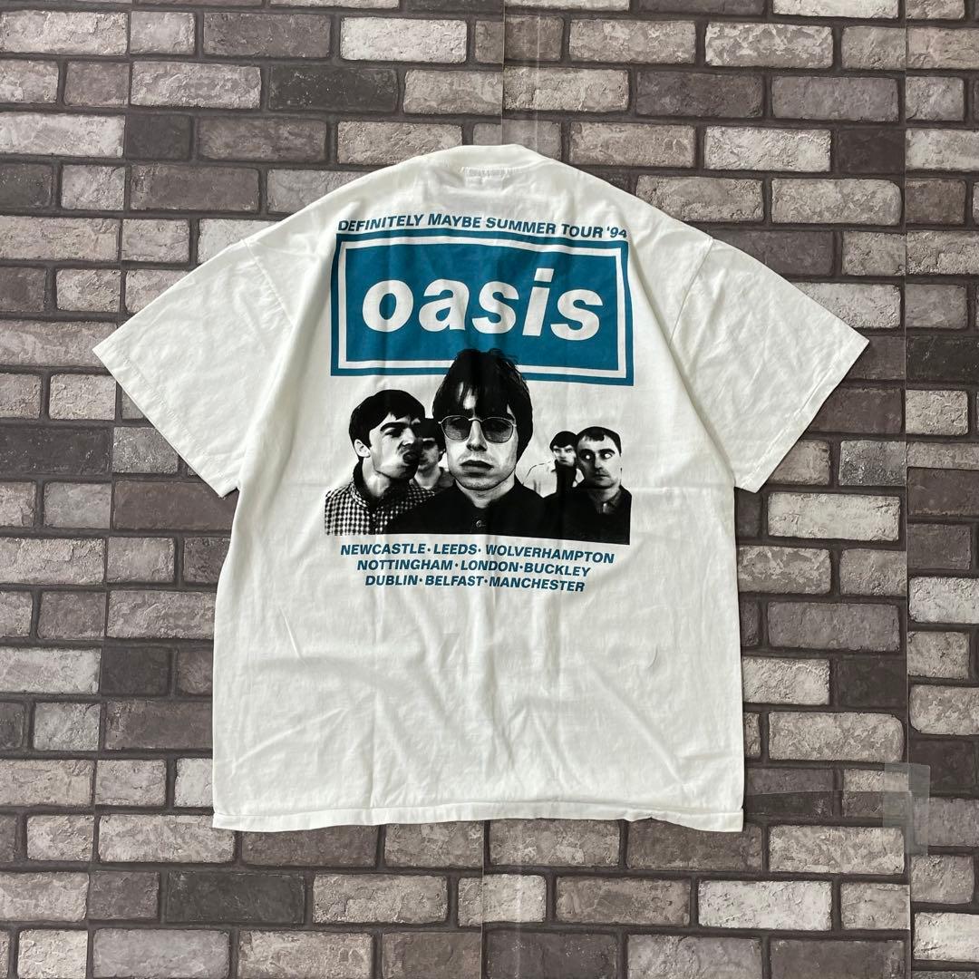 oasis オアシス 94 tour S/S band T shirt xl - メルカリ