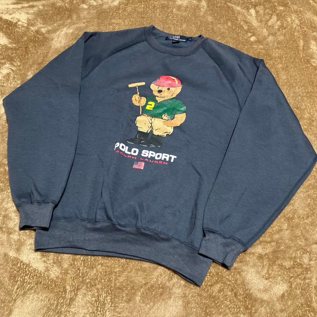 ポロスポーツ ラルフローレン ポロベア USA ポロラルフローレン ポロスポーツ パーカー ポロベア USA製 (90s
