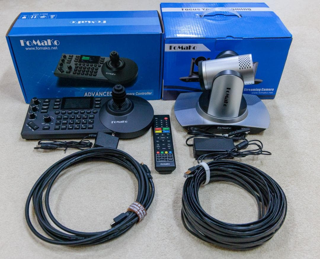 PTZカメラFMK20UH NDI と PTZ コントローラーKC608 Pro Amazon.co.jp: 【FMK20SDI Pro 2台 ＋ KC608 Pro】 FoMaKo PTZカメラ