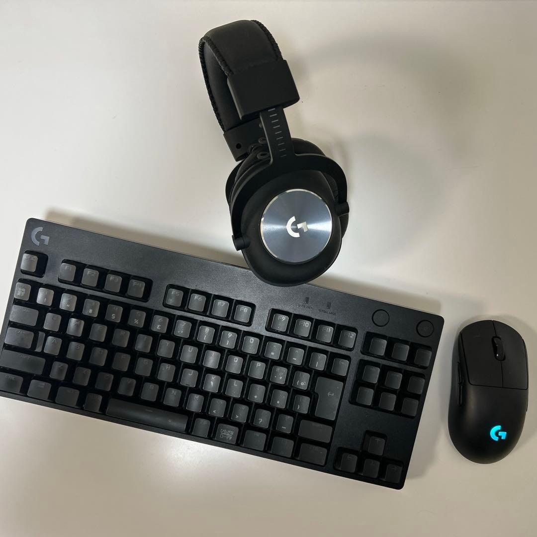 ロジクール　マウス、キーボード、ヘッドホン ロジクール コンパクト キーボード、マウス、ヘッドセット &amp