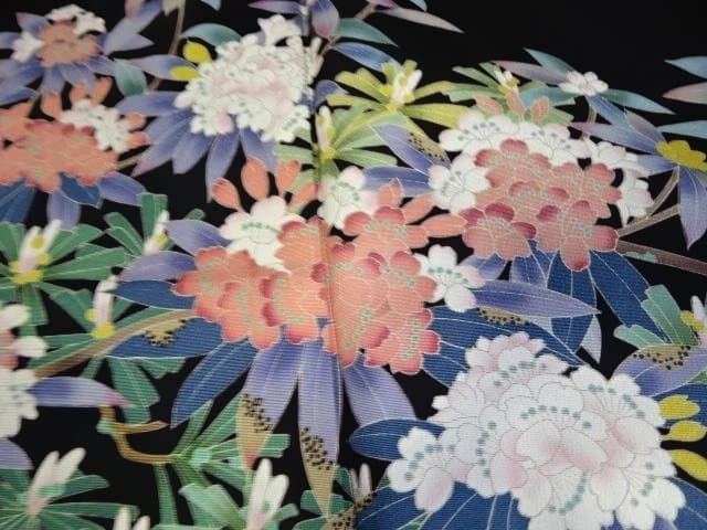 黒留袖 友禅染 落款入り さが美 - メルカリ