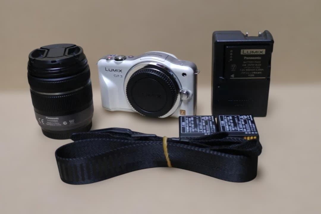 【美品・動作品】Panasonic LUMIX GF3 レンズキット ホワイト LUMIX パナソニック ミラーレス Panasonic DMC-GF3 ホワイト レンズ